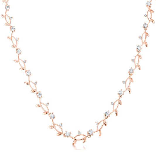 Aviva Vine Necklace | Rose Gold