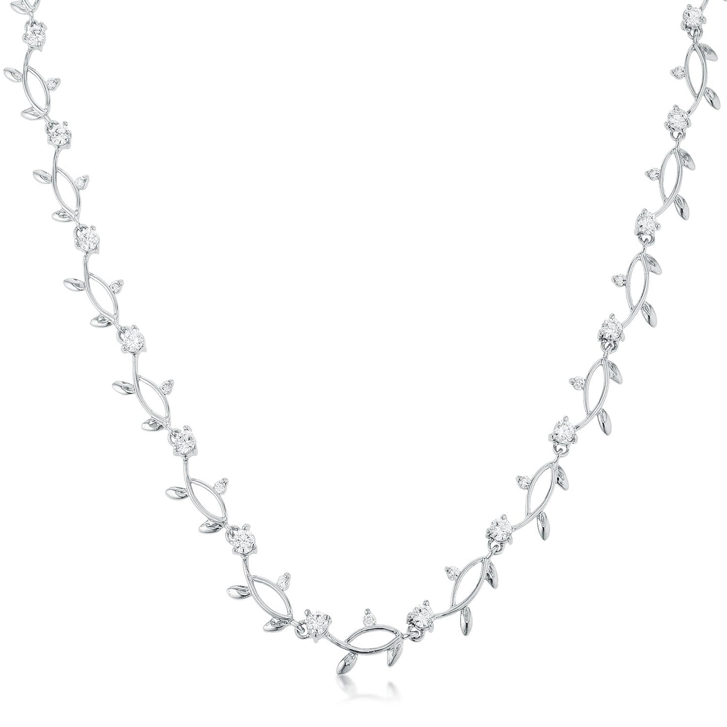 Aviva Vine Necklace | Silver