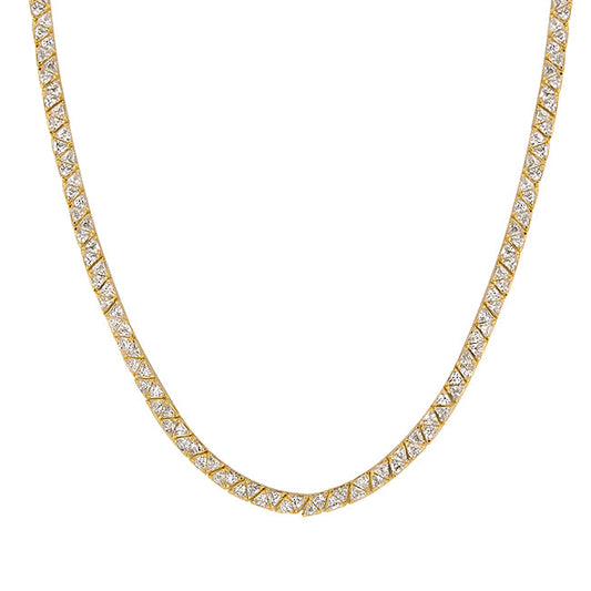 Rae Tennis Necklace | Gold