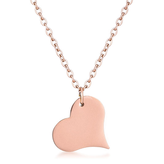 Adora Heart Pendant | Rose Gold