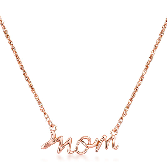 Mom Necklace | 18k Rose Gold