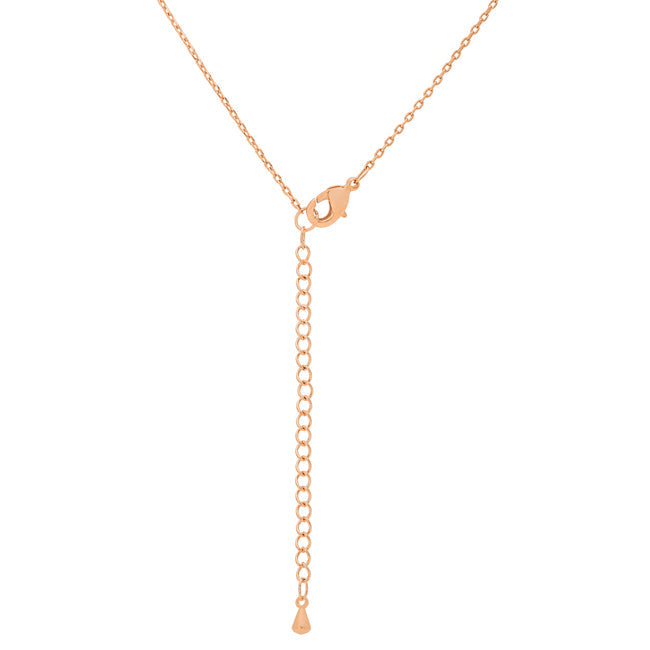 “b” Initial Necklace | Rose Gold