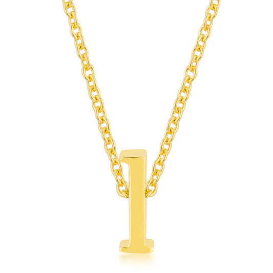 “l” Initial Necklace | Gold