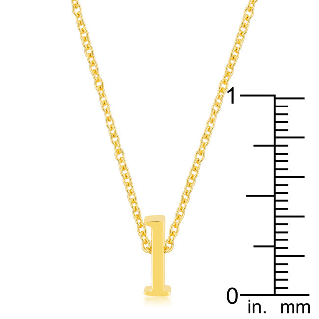 “l” Initial Necklace | Gold