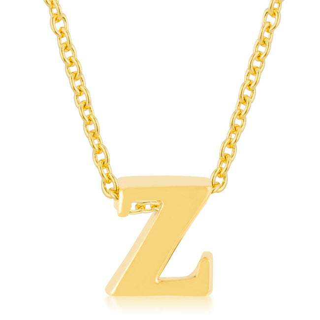 “z” Initial Necklace | Gold