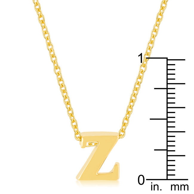 “z” Initial Necklace | Gold