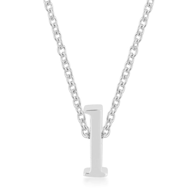 “l” Initial Necklace | Silver