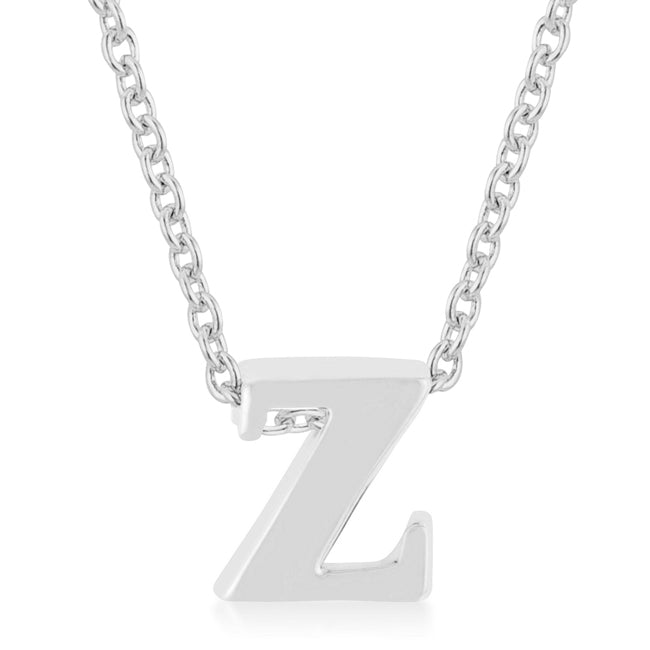 “z” Initial Necklace | Silver