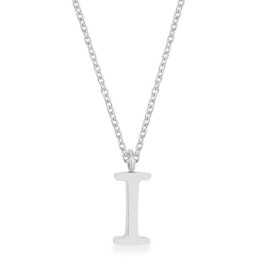 “I” Initial Necklace | Silver