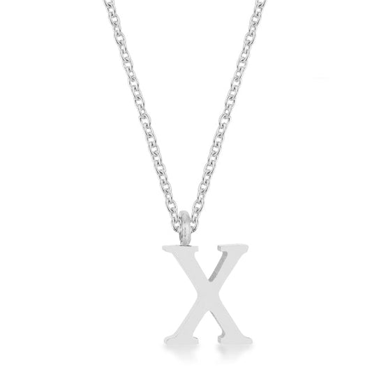 “X” Initial Necklace | Silver