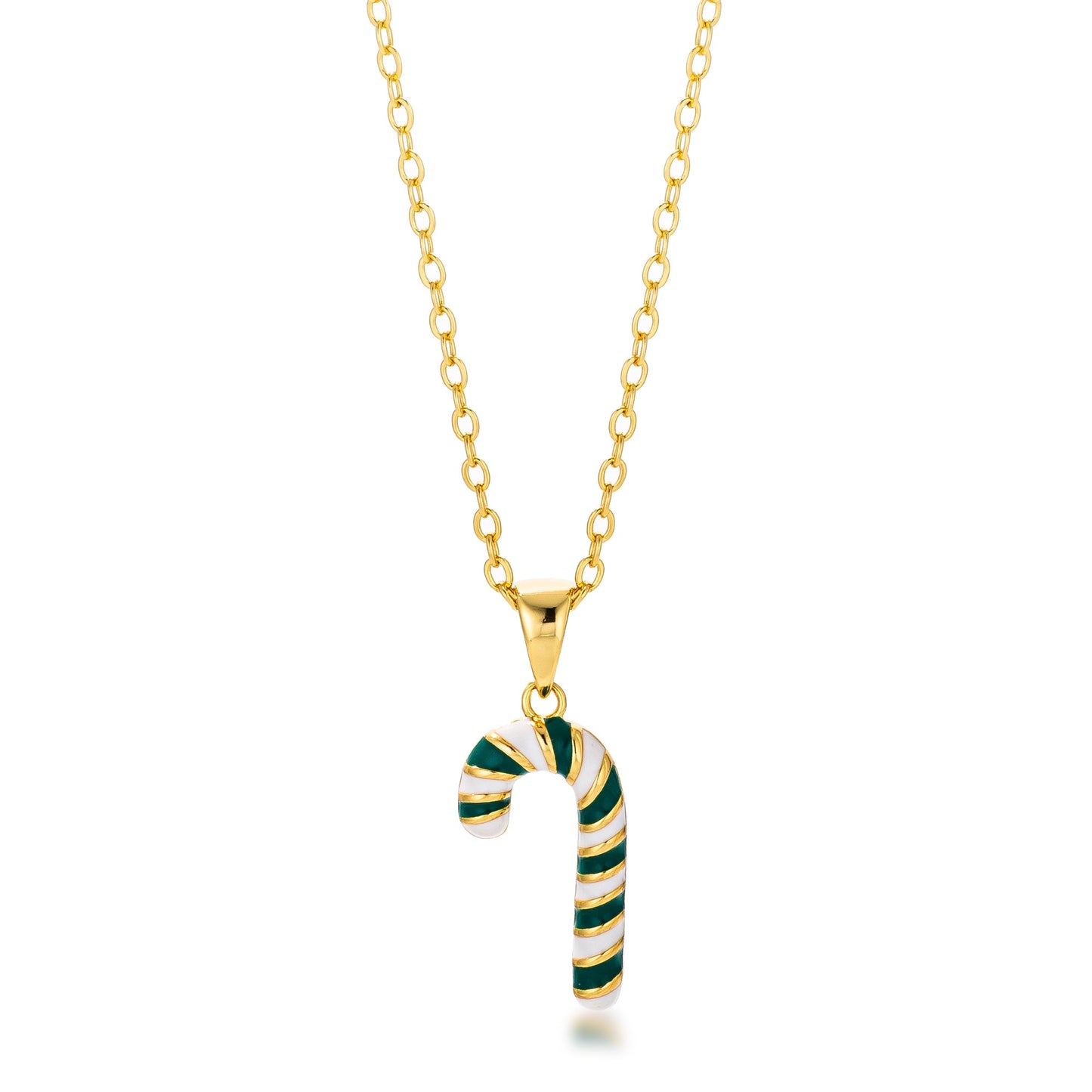 Candy Cane Necklace | Green