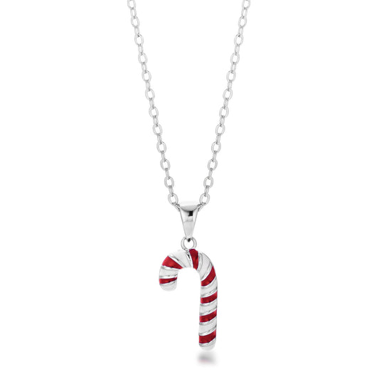 Candy Cane Necklace | Silver