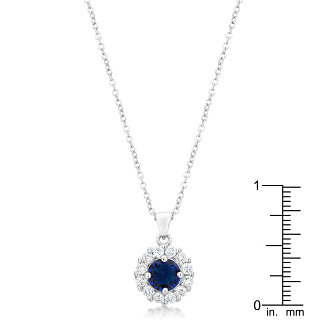 Bella Bridal Pendant in Blue