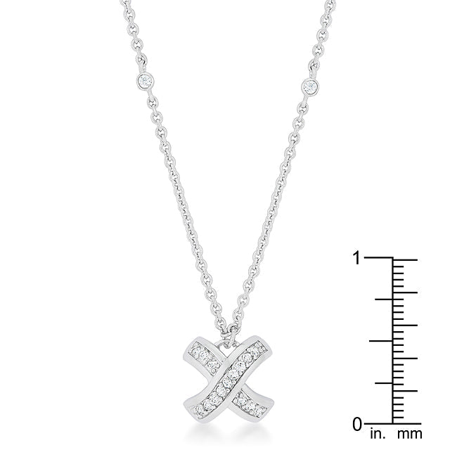 Lo ‘X’ Infinity Pave Necklace