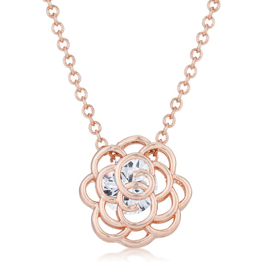 Lou Rose Drop Necklace | Rose Gold