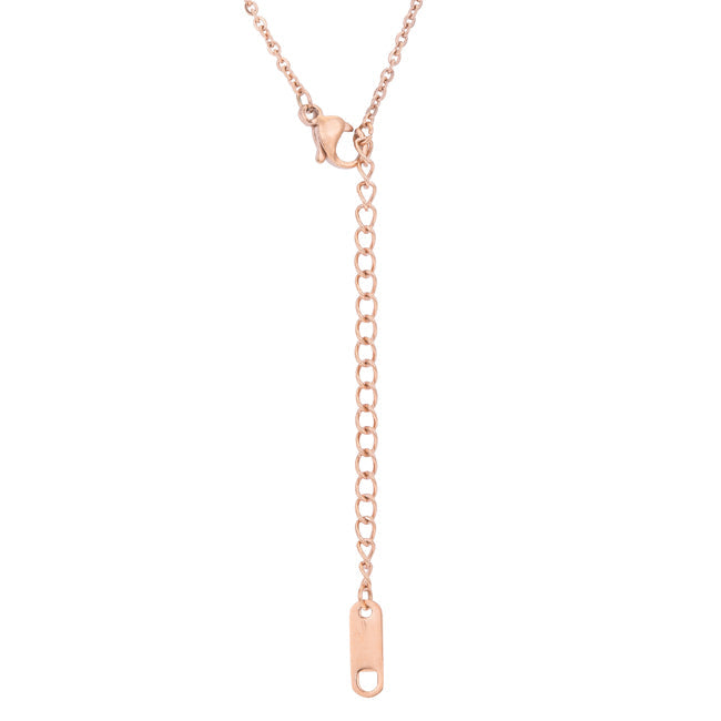 Lou Rose Drop Necklace | Rose Gold