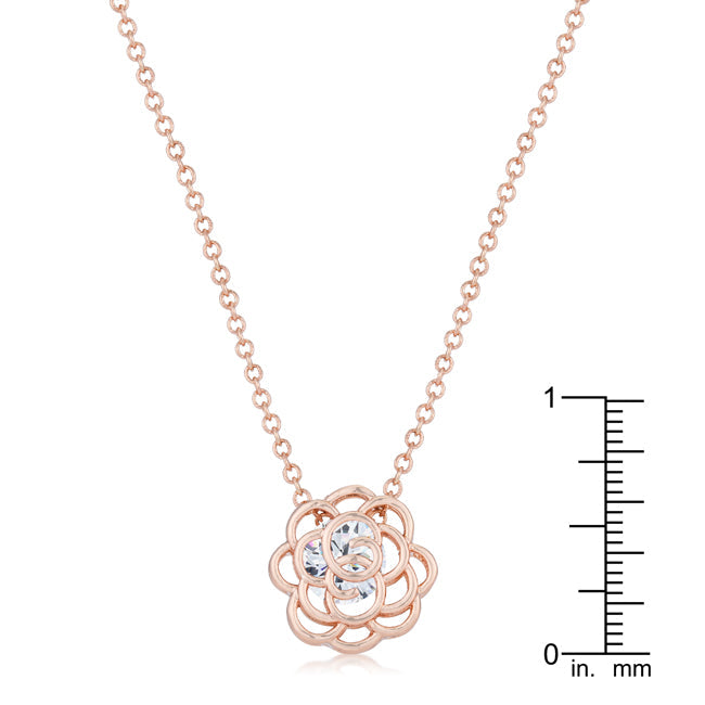 Lou Rose Drop Necklace | Rose Gold