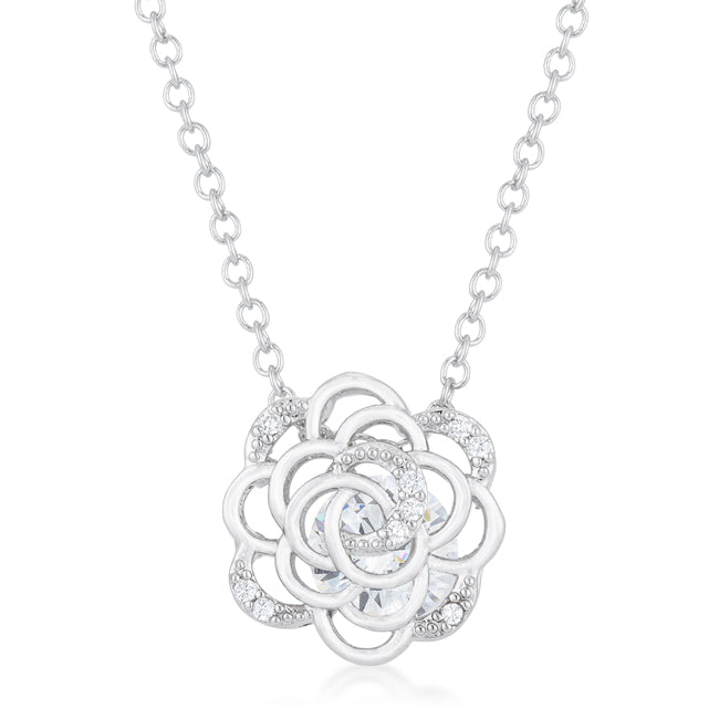 Lou Rose Drop Necklace | Silver