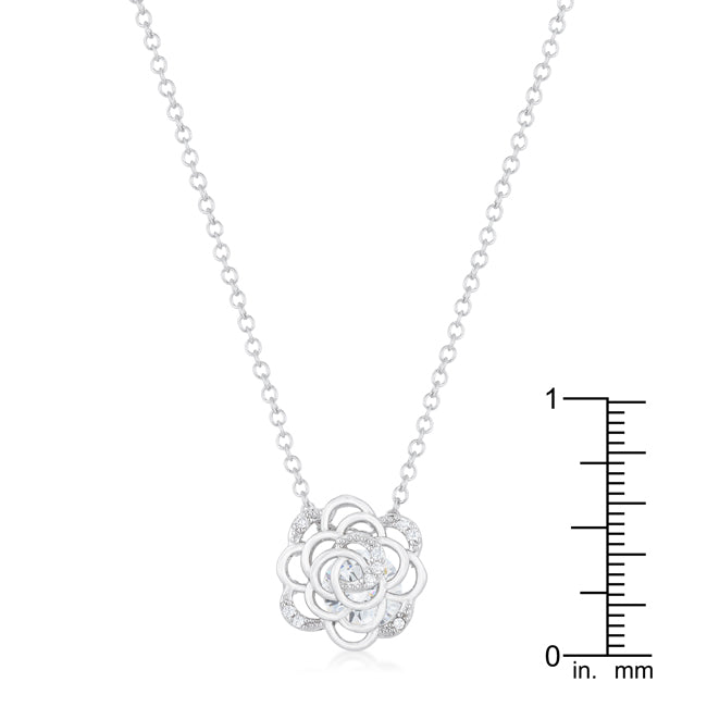 Lou Rose Drop Necklace | Silver