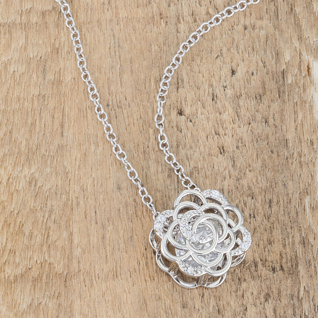 Lou Rose Drop Necklace | Silver