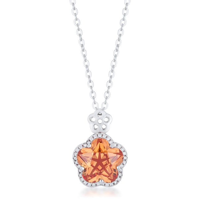 Peachy Floral Pendant