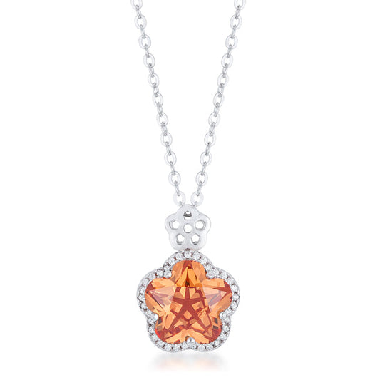 Peachy Floral Pendant