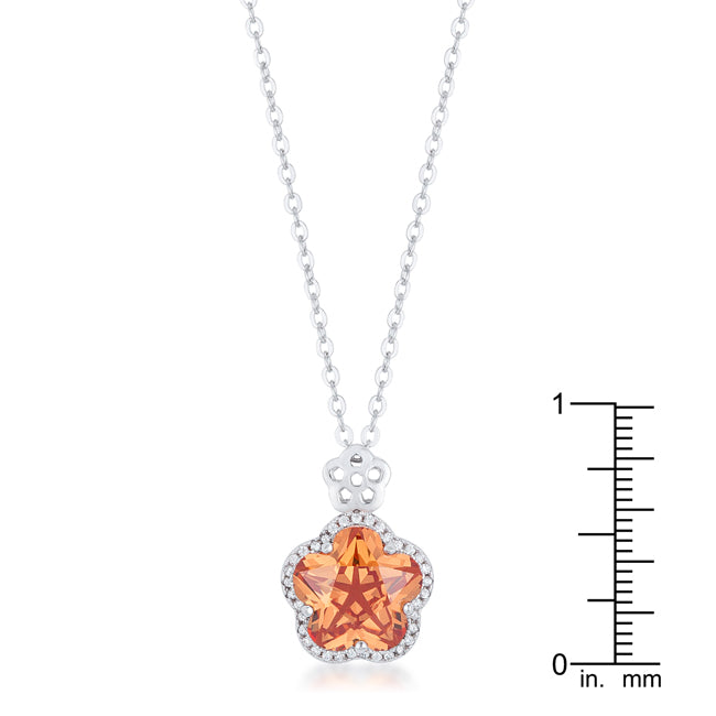 Peachy Floral Pendant