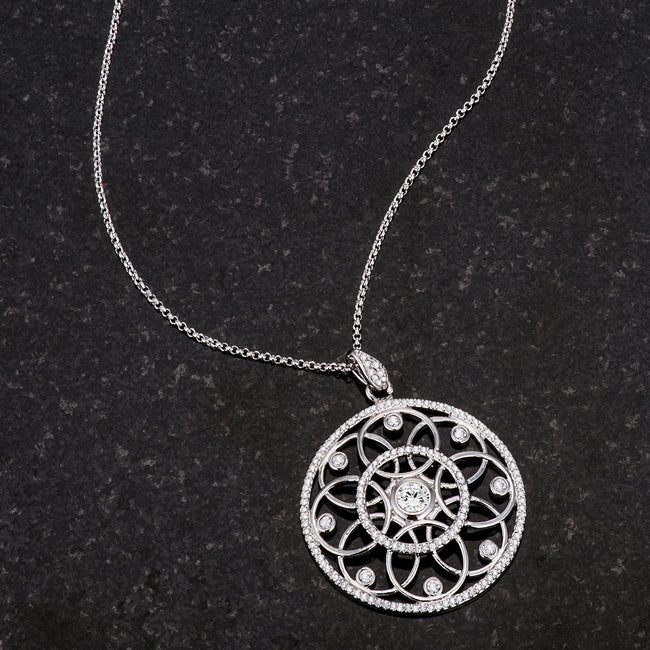 Dream Catcher Necklace | Silver