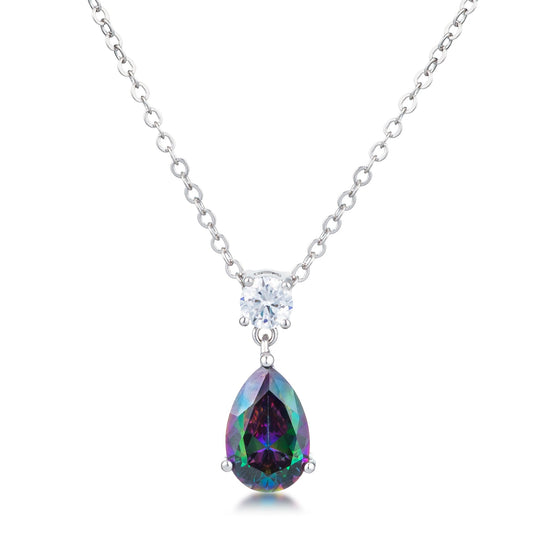 Viola Teardrop Necklace