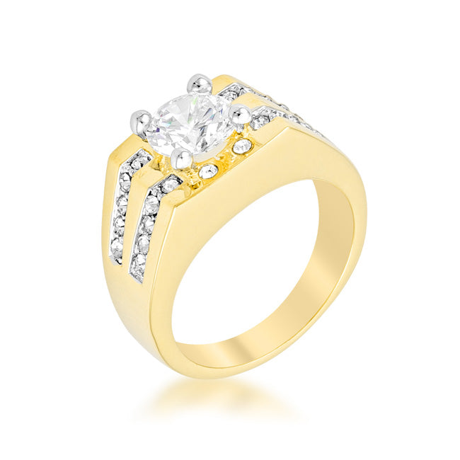 Barracuda CZ Ring | Gold