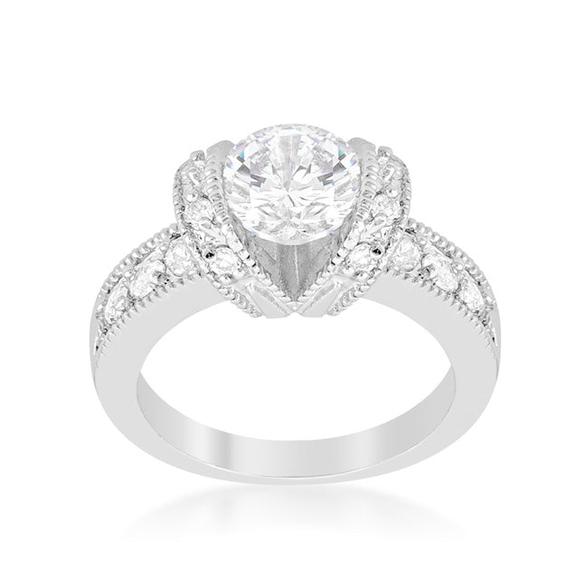 Tension Set Engagement Ring