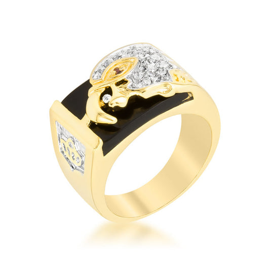 Eagle Mens Ring | Gold