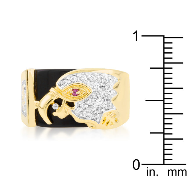 Eagle Mens Ring | Gold