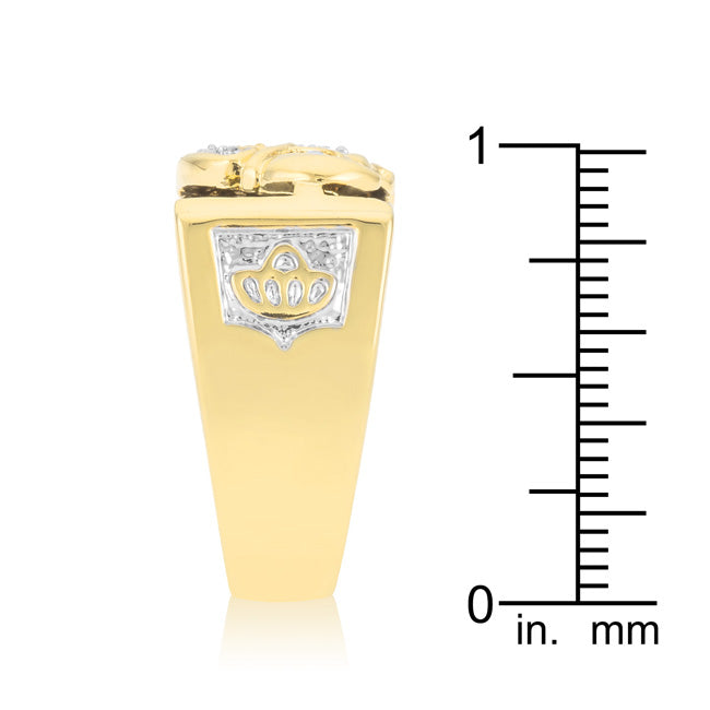 Eagle Mens Ring | Gold