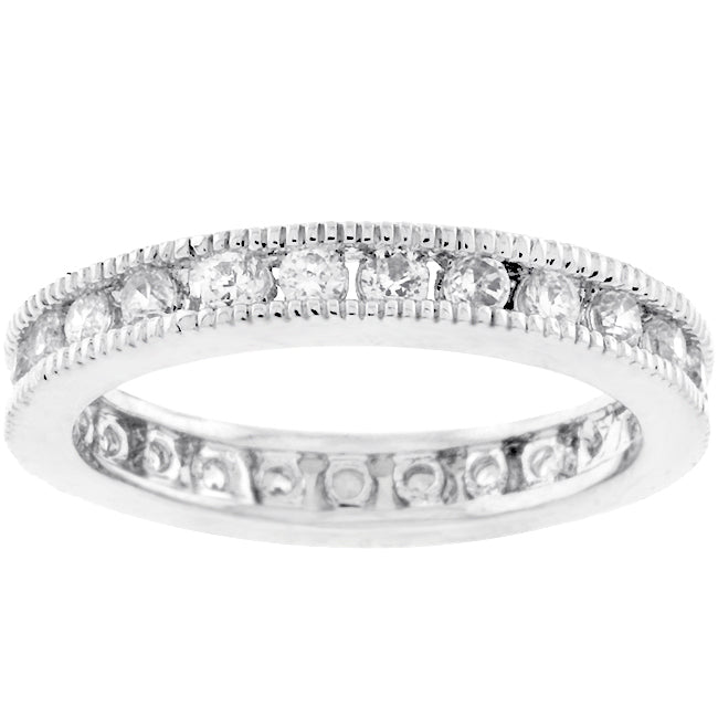 Milgrain Eternity Band | Silver