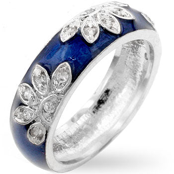 Blue Leaf Ring