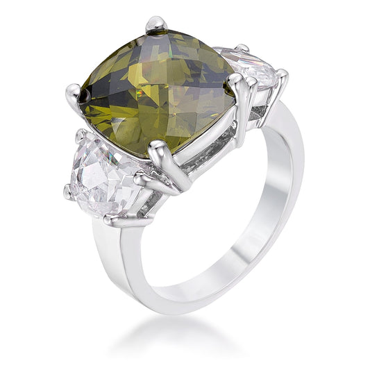 Olive Triplet Ring