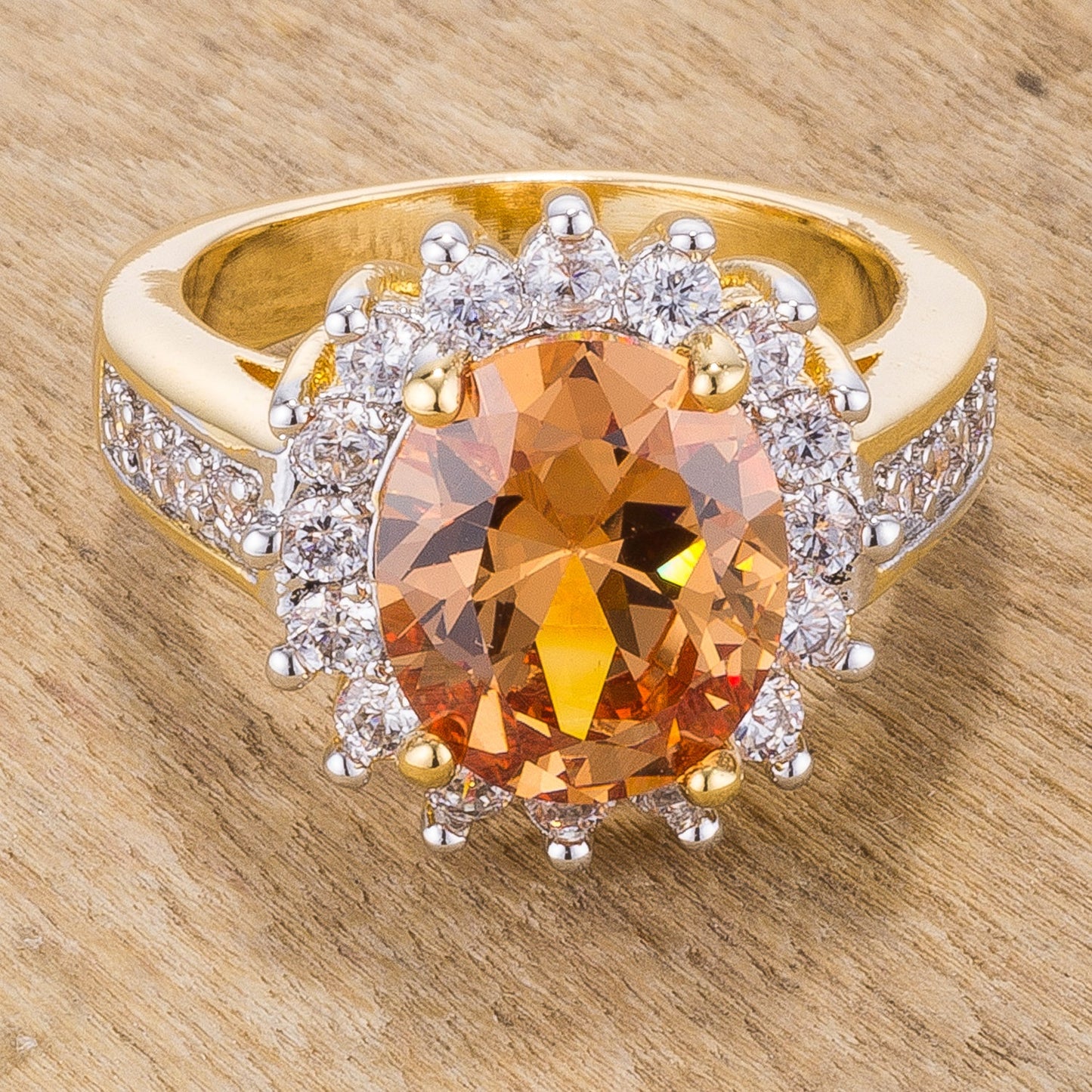 Champagne Cambridge Elegance Ring