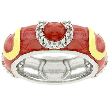 Red Horseshoe Ring