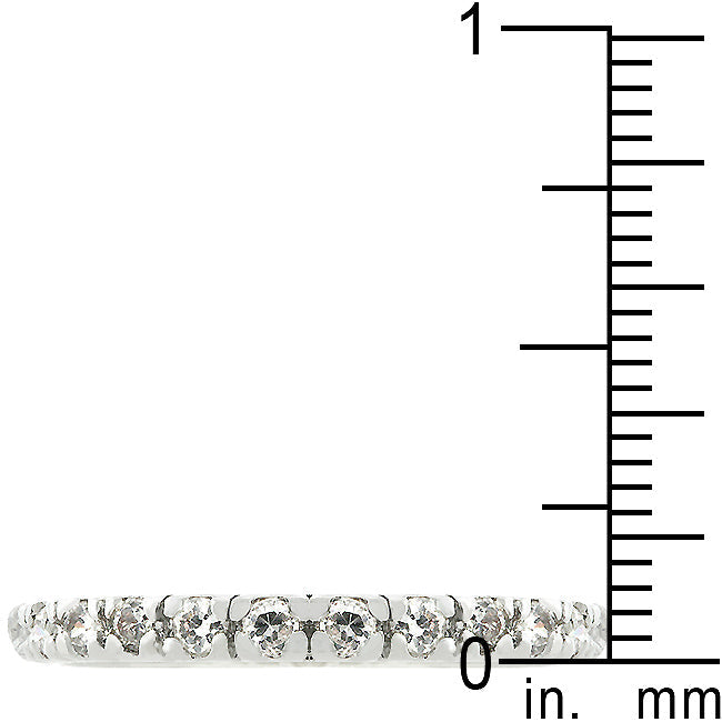 Chloe Eternity Ring | Silver