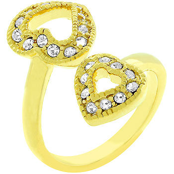 Connecting Hearts Ring | Gold