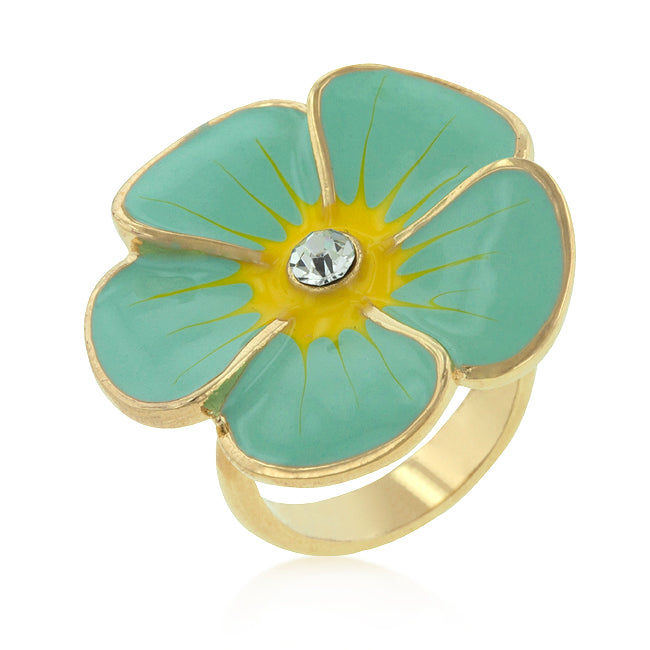 Flower Ring | Light Blue