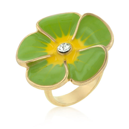 Flower Ring | Light Geeen