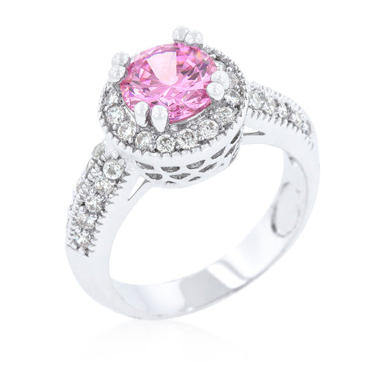 Fiora Pink Ring | Silver