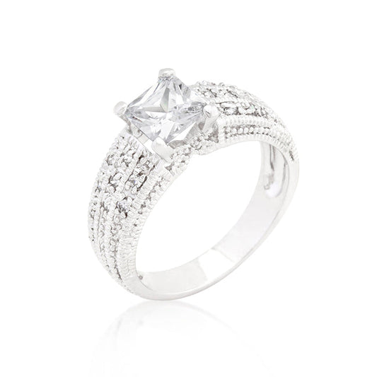 Princess Cut Ring | Silver