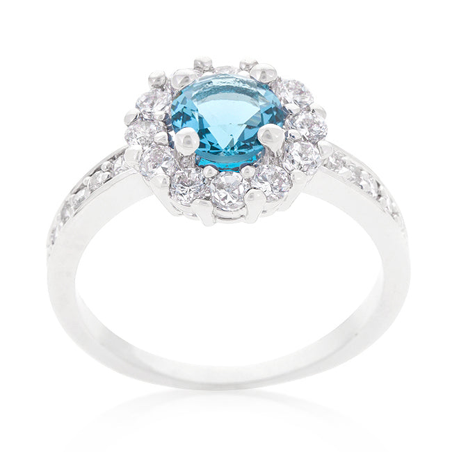 Bella Birthstone Ring | Blue |Silver