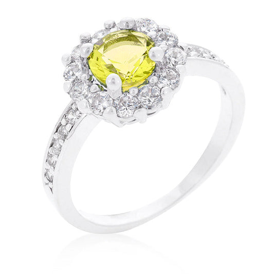 Bella Birthstone Ring | Yellow |Silver