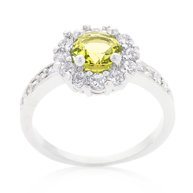 Bella Birthstone Ring | Yellow |Silver