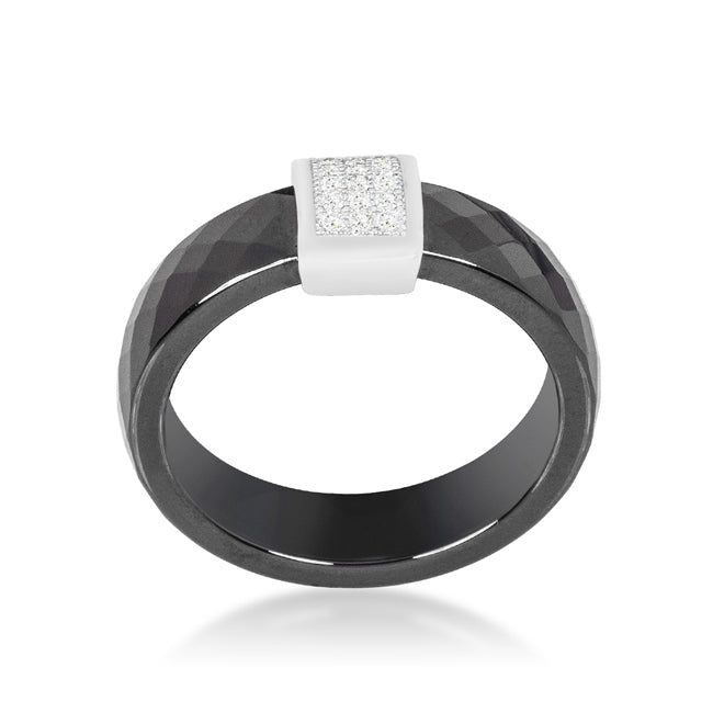 Ceramic Cocktail Ring | Black