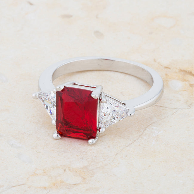 Amelia Ring | Ruby | Silver